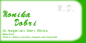 monika dobri business card